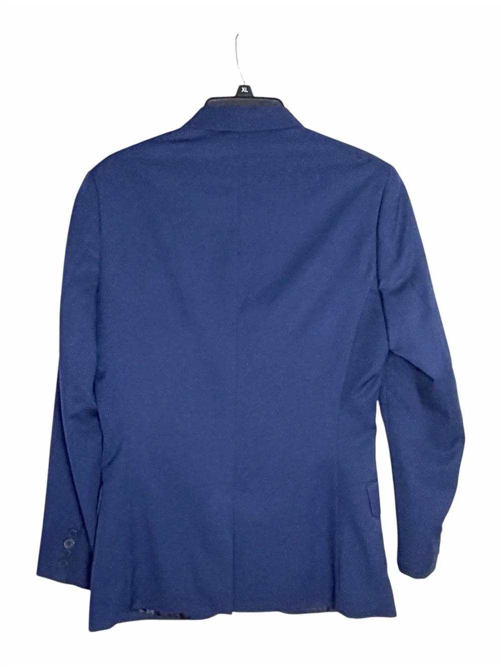 H&M Slim Fit Blue Blazer Jacket 2-Button Lined Size 34R Classic Corporate NEW